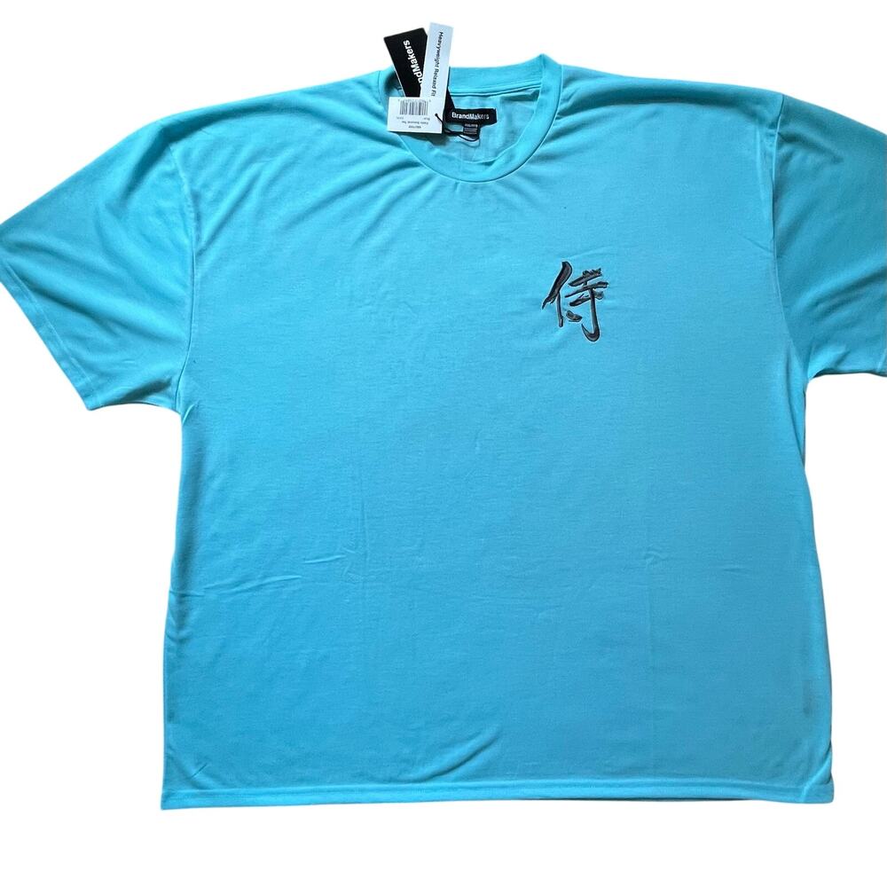 BrandMakers Fallin Samurai Graphic Tee NWT Blue Heavyweight Relaxed Fit 3XL